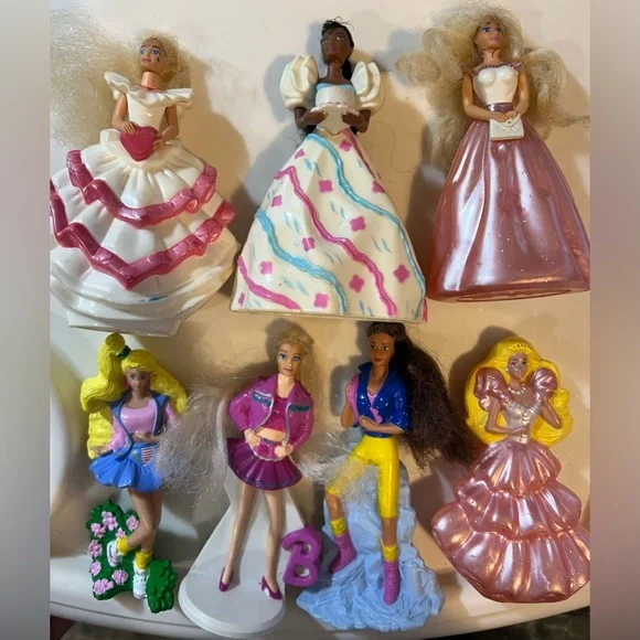 Vintage Mattel 1990’s McDonalds Barbie Happy Meal Kids Toys- Lot Of 7 - Picture 11 of 16